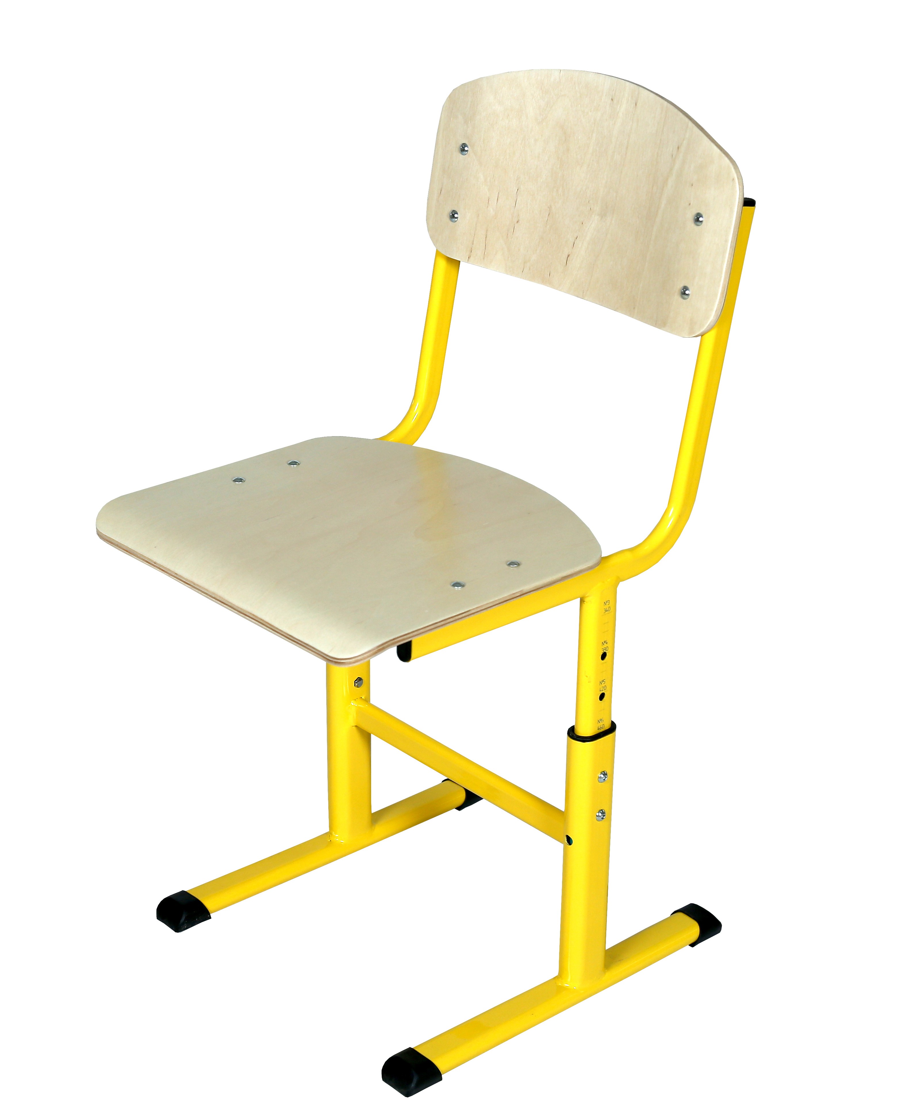 Стілець Т-подібний, (опція р.г. №3) рост. гр. №4-6, каркас з плоскоовальної труби, спинка та сидіння покриті лаком, ЕТЕРНО ТРЕЙД (132350)